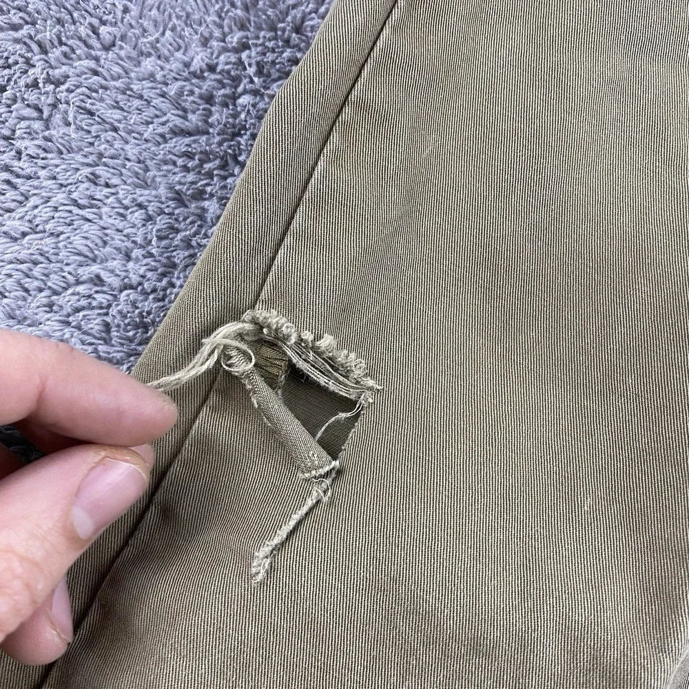 Levis Straight Pants Men 36x30 Tan Khaki Chino Flat‎ Front 100% Cotton